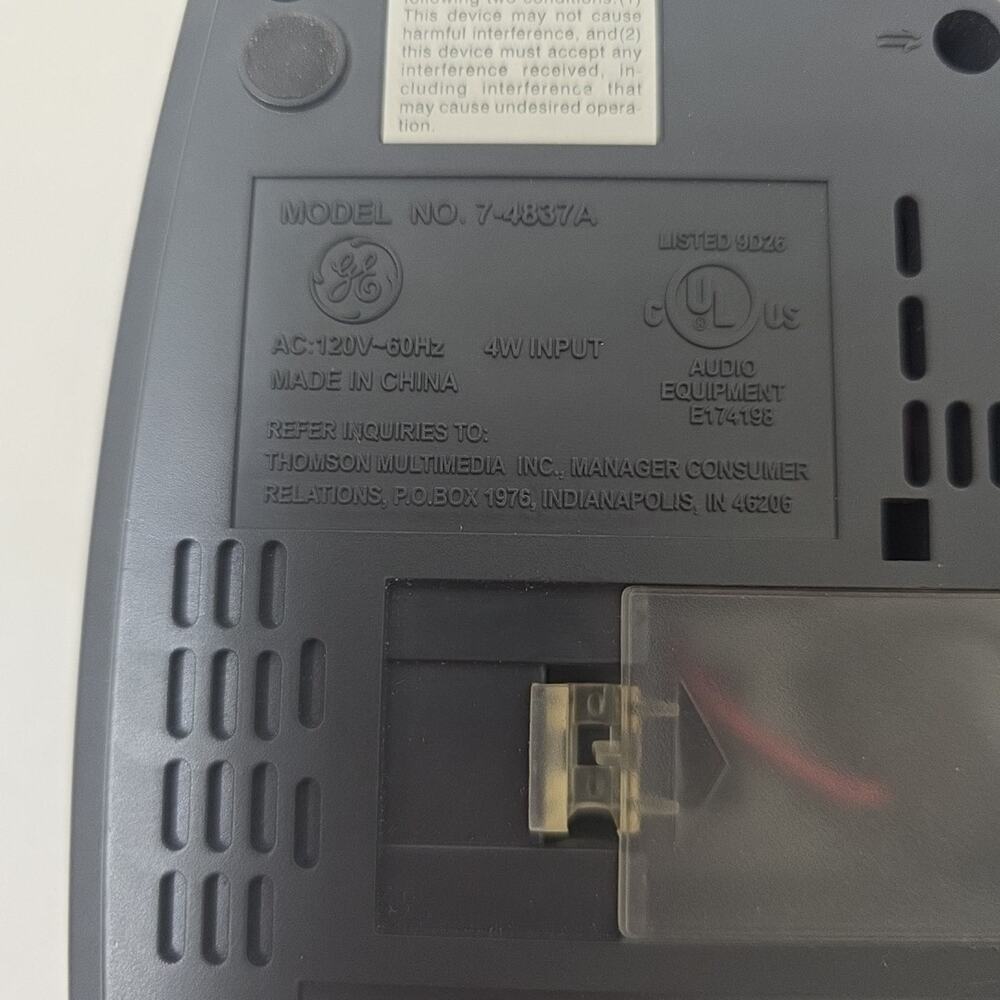 GE AM/FM Clock Radio Alarm Digital Clock and Wake Set 7-4837A- Tested - Picture 4 of 7